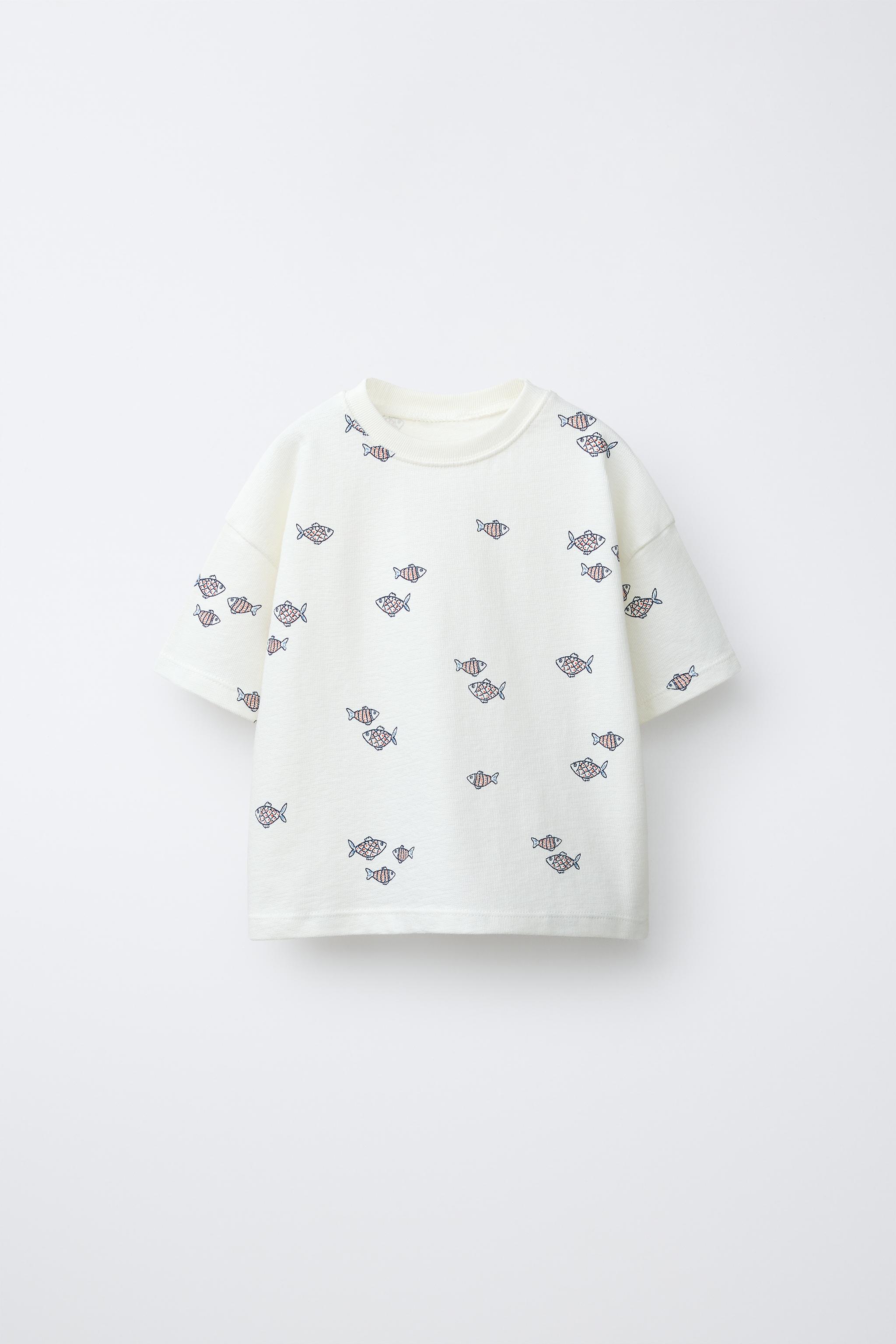 T-SHIRT À IMPRIMÉ POISSONS